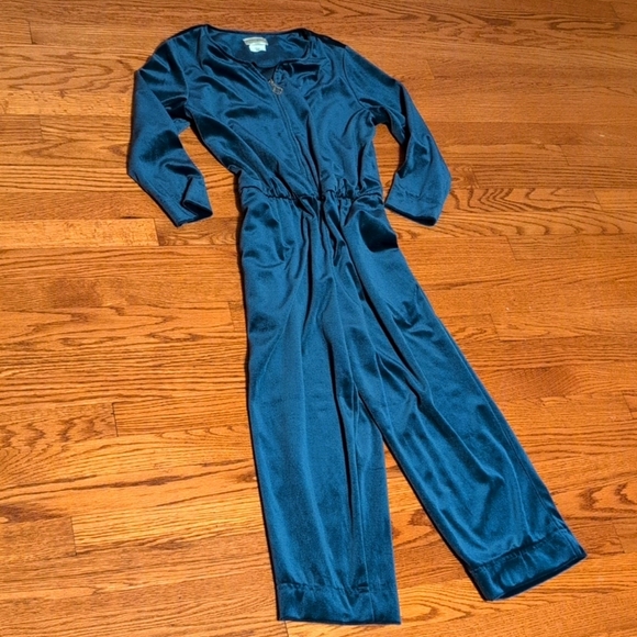 Coldwater Creek - Vintage Crushed Velvet Jumpsuit - Picture 3 of 4